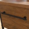 Picture of Iron City Desk - Checked Oak
