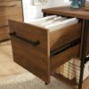 Picture of Iron City Desk - Checked Oak