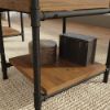 Picture of Iron City Desk - Checked Oak