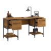 Picture of Iron City Desk - Checked Oak