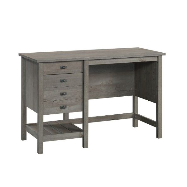 Picture of Cottage Road Single Pedestal Desk - Mystic Oak