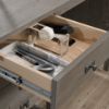 Picture of Cottage Road Single Pedestal Desk - Mystic Oak