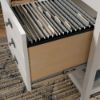 Picture of Cottage Road Single Pedestal Desk - Soft White