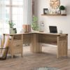 Picture of Bridge Acre Rustic Farmhouse L-Desk - Orchard Oak