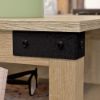 Picture of Bridge Acre Rustic Farmhouse L-Desk - Orchard Oak