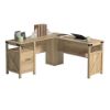 Picture of Bridge Acre Rustic Farmhouse L-Desk - Orchard Oak