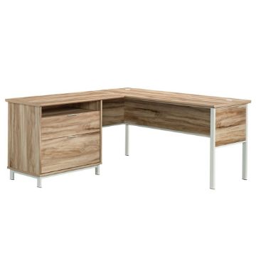 Picture of Portage Park L Desk - Kiln Acacia