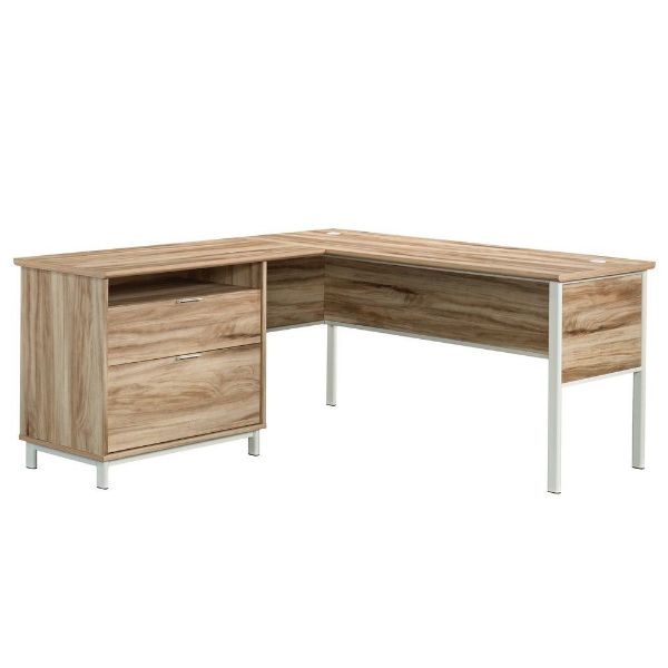 Picture of Portage Park L Desk - Kiln Acacia