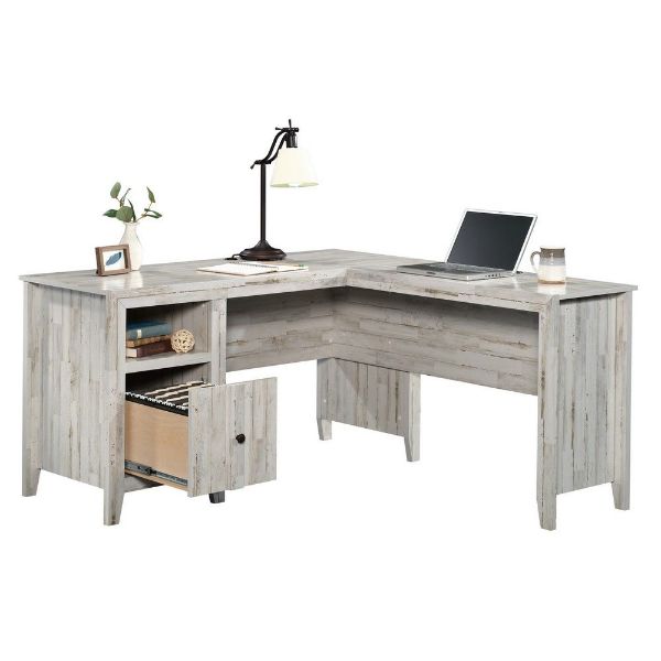 Dakota Pass LDesk White Plank American Home Furniture Store and