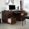 Picture of Palo Alto 60" Double Pedestal Desk - Spiced Mahoga
