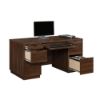 Picture of Palo Alto 60" Double Pedestal Desk - Spiced Mahoga
