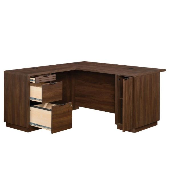 Palo Alto 60" LShaped Desk Spiced Mahogany American Home Furniture