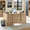 Picture of Mason Peak 60" Double Pedestal Desk - Prime Oak