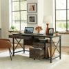 Picture of Steel River Computer Desk - Carbon Oak