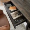 Picture of Steel River Computer Desk - Carbon Oak