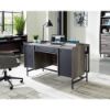 Picture of Harvey Park Double Pedestal Desk - Jet Acacia