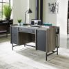 Picture of Harvey Park Double Pedestal Desk - Jet Acacia