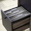 Picture of Harvey Park Double Pedestal Desk - Jet Acacia