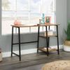 Picture of North Avenue Single Pedestal Desk - Sindoori Mango