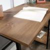 Picture of North Avenue Single Pedestal Desk - Sindoori Mango