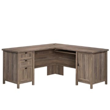 Picture of Costa L-Desk - Washed Walnut