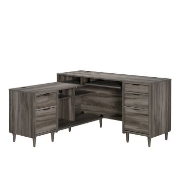 Picture of Clifford Place L-Shape Desk - Jet Acacia