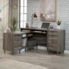 Picture of Clifford Place L-Shape Desk - Jet Acacia