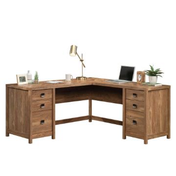 Picture of Cannery Bridge L Desk - Sindoori Mango