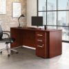 Picture of Affirm Single Pedestal Desk - Classic Cherry