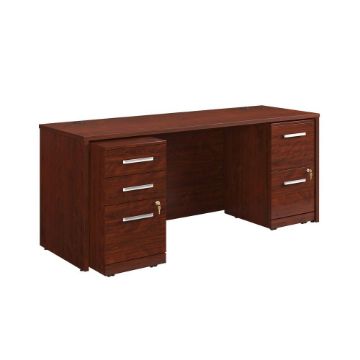 Picture of Affirm Double Pedestal Desk - Classic Cherry