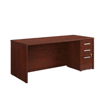 Picture of Affirm Single Pedestal Desk - Classic Cherry