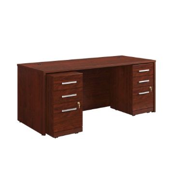 Picture of Affirm Double Pedestal Desk - Classic Cherry