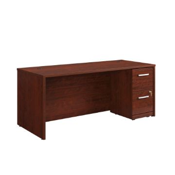 Picture of Affirm Single Pedestal Desk - Classic Cherry