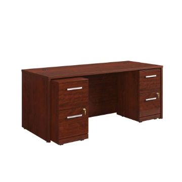 Picture of Affirm Double Pedestal Desk - Classic Cherry
