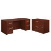 Picture of Affirm Double Pedestal Desk with Lateral File Suit