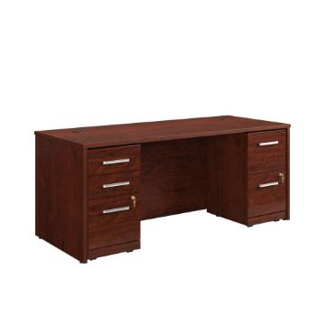 Picture of Affirm Double Pedestal Desk - Classic Cherry