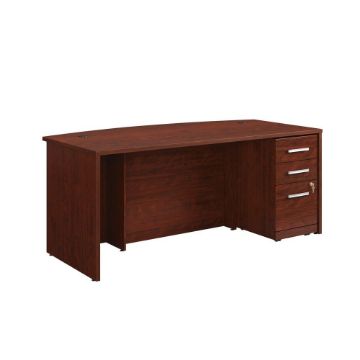Picture of Affirm 72" Single Pedestal Bowfront Desk - Classic