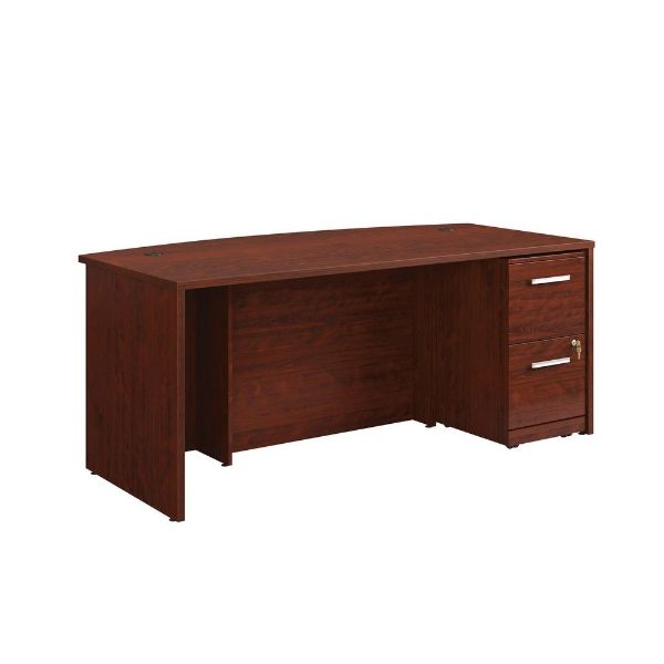 Picture of Affirm 72" Single Pedestal Bowfront Desk - Classic