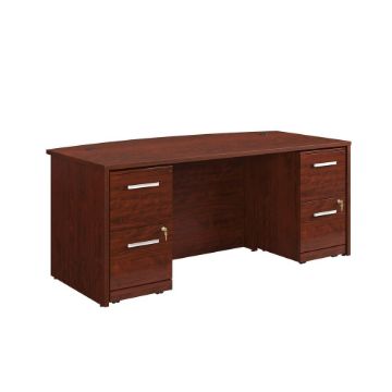 Picture of Affirm 72" Double Pedestal Bowfront Desk - Classic