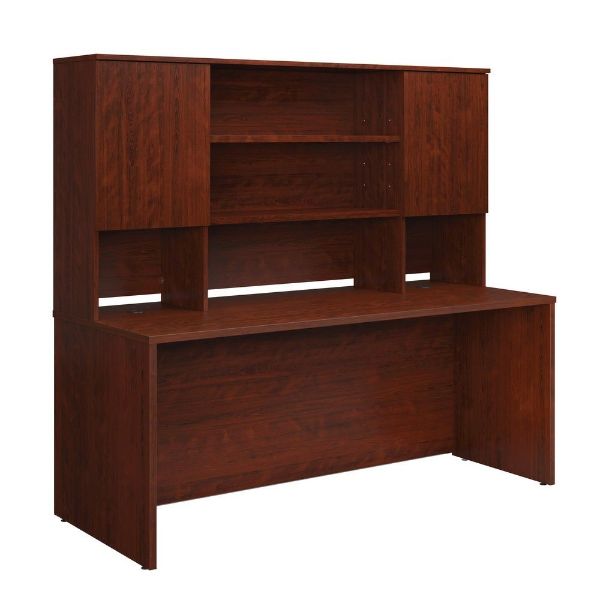 Picture of Affirm Desk with Hutch - Classic Cherry