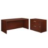 Picture of Affirm Desk with Lateral File - Classic Cherry