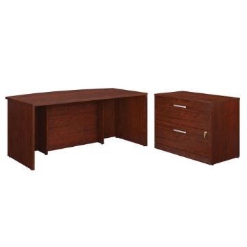 Picture of Affirm 72" Bowfront Desk with Lateral File - Class