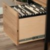 Picture of Acadia Way Single Pedestal Desk - Raven Oak