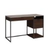 Picture of International Lux Single Pedestal Desk - Umber Wood