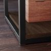 Picture of International Lux Single Pedestal Desk - Umber Wood