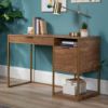 Picture of International Lux Single Pedestal Desk - Sindoori