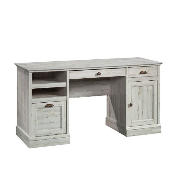 Picture of Barrister Lane Executive Desk - White Plank