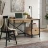 Picture of Steel River Desk - Milled Mesquite