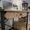 Picture of Steel River Desk - Milled Mesquite