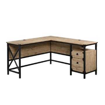 Picture of Steel River L-Desk - Milled Mesquite